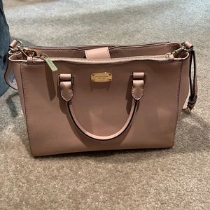Rose gold Michael Kors purse